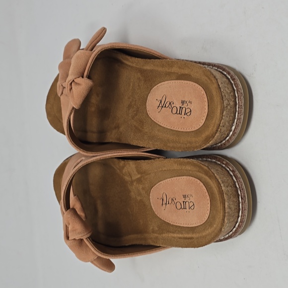 Eurosoft Women's Golden Light Pink Slide Sandals Size 8.5 - Picture 4 of 7